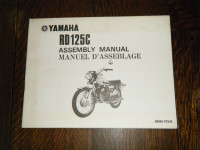 Yamaha RD 125 C Motorcycle Assembly Manual