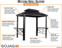 Sojag Messina 6 ft. x 8 ft. Grilling Gazebo