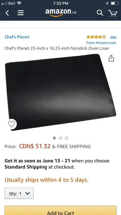 New nonstick oven liner, View more