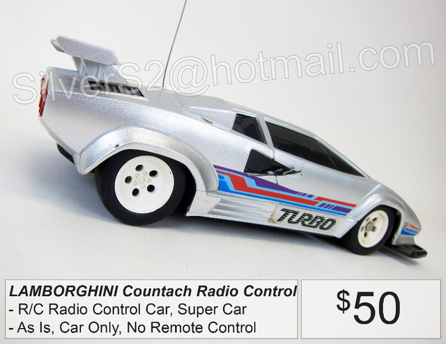 ~ LAMBORGHINI Countach Radio Control RC Car Only SilverBlack ~ in Other in City of Toronto