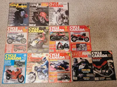 MOTORCYCLE MAGAZINES – CYCLE CANADA – VARIOUS YEARS 1981-2011, View more