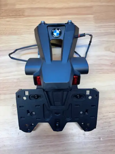 BMW Motorcycle OEM rear tail section with wiring harness and plate holder foe 2017-2022 S1000RR