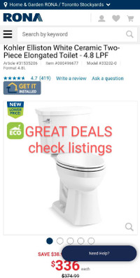 GREAT DEALS bathroom products