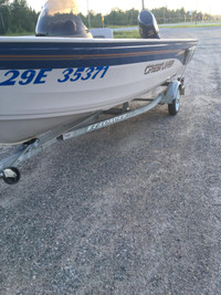 Crestliner 16' Fishing Boat with Motor and Trailer