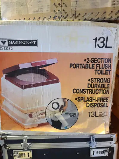 Mastercraft Two-section Portable Toilet. Never Used $70.00, View more