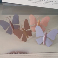 Hand-Painted Pier 1 Butterfly Napkin Rings