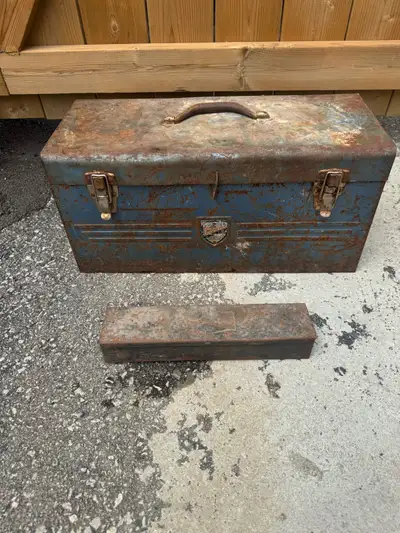 $25 for both vintage tool box, View more
