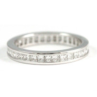 14k White Gold eternity diamond band(31 dia,1.25ct tdw) 00010535