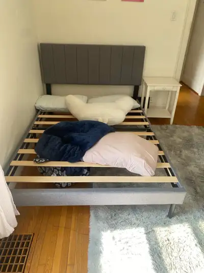 Brand New Headboard and Frame (light grey) (full size), View more