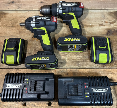 Rockwell brushless impact gun and brushless drill combo, View more