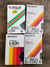 Sony betamax video tapes