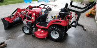 Mahindra eMax 20S HST 4WD Tractor with Loader, Mower and Forks