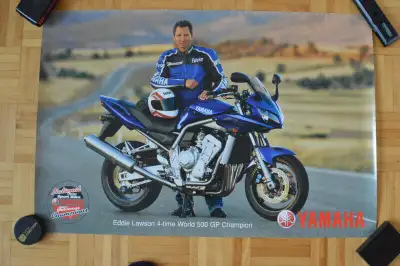 YAMAHA Motorcycle Eddie Lawson World Champion Official Poster
