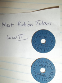 WWII Meat Ration Token [2 items]