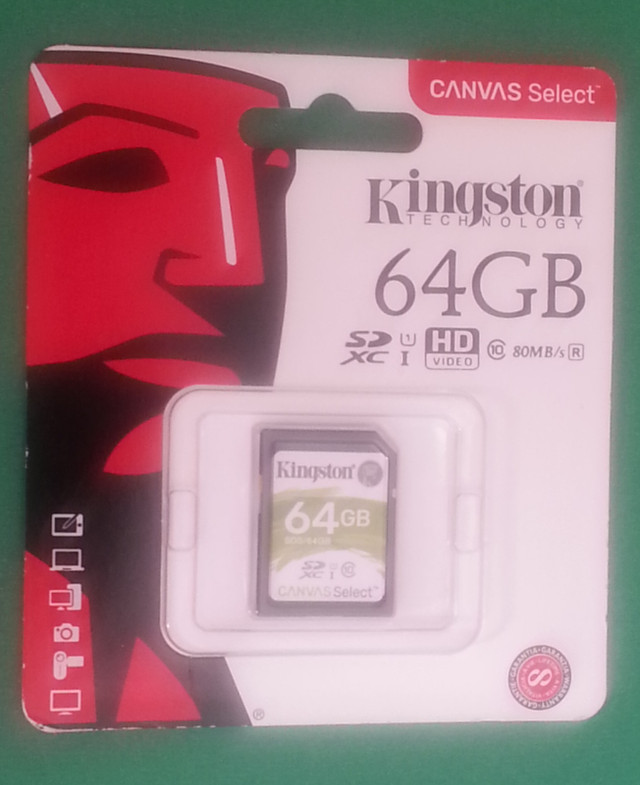 64 gb sd xc hd carte / card in General Electronics in City of Montréal