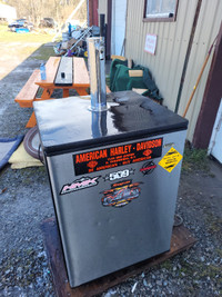 Keg fridge with tap