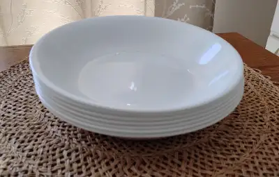 Corelle White 7 Bowls 8.5" Brand New Condition, View more