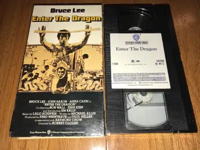 Cult Martial Arts VHS Action Movie ENTER THE DRAGON Bruce Lee, View more