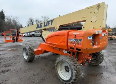 2015 JLG M600JP ONLO 1589 HOURS 60' MAX PLATFORM HEIGHT 39' HORIZONTAL OUTREACH JIB 500LB CAPACITY 4...