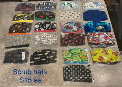 scrub hats Men's variety prints cotton, View more
