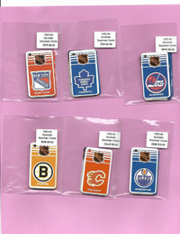 Vintage Hockey : 1983-84 Souhaits Keychain Card Team Sets