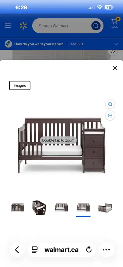 crib with built in change table and dresser, View more