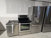 Both of fridge and electric stove can deliver