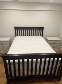 Solid maple twin bed