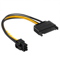 SATA Power Cable 15 Pin To 6 Pin PCI EXPRESS