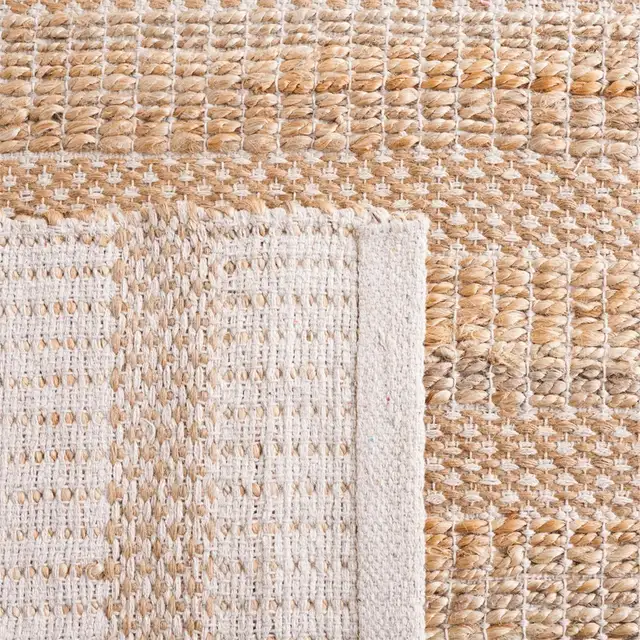9 ft. x 12 ft. Natural Fiber Ivory/Beige Striped Woven Area Rug in Rugs, Carpets & Runners in City of Toronto - Image 3