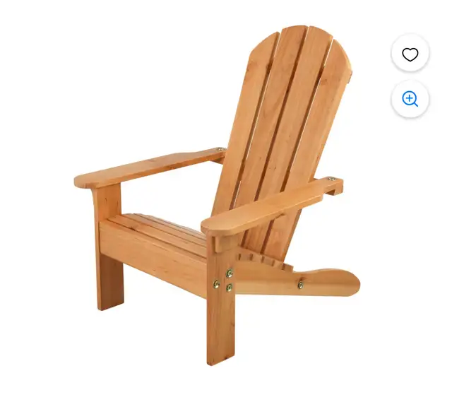 KidKraft Wooden Adirondack Children's Outdoor Chair, Kid's Patio in Patio & Garden Furniture in Hamilton - Image 2