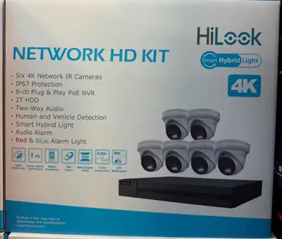 HiLook IK-6288TH-MH/PL 8-Channel 4K PoE NVR Kit | 2TB, View more