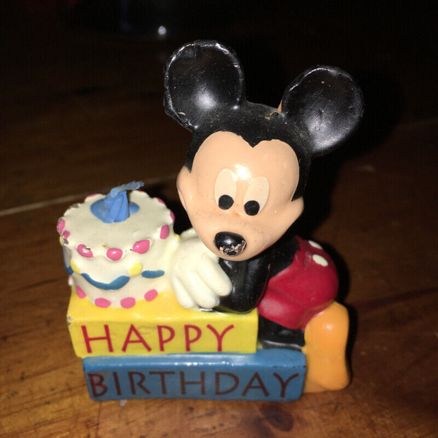Vintage MICKEY MOUSE Disney Candle Birthday Cake Candle Topper in Arts & Collectibles in Mississauga / Peel Region - Image 2