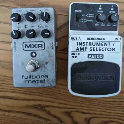 MXR full bore metal and Behringer amp selector pedals, View more