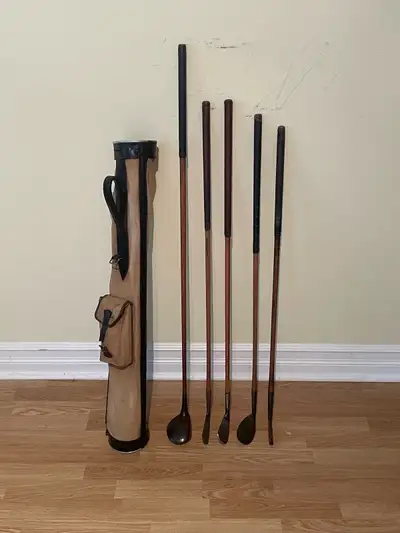  Antique hickory golf clubs, View more