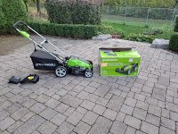 Greenworks 13A 21" Corded Lawnmower With Box
