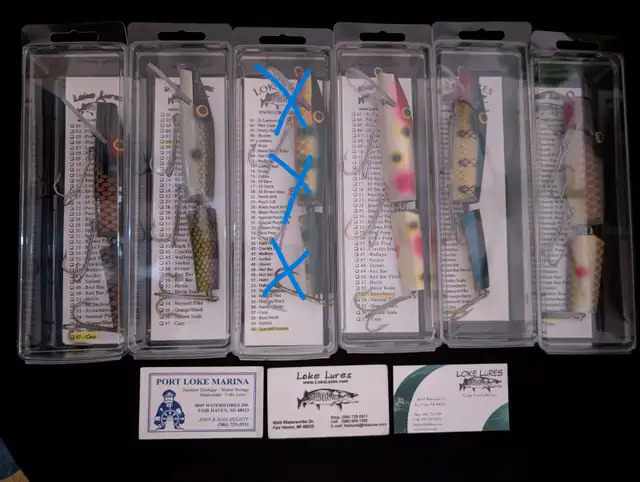 NEW AD!! LOKE 6" LURES - HAND CRAFTED BAITS FOR MUSKY & PIKE in Fishing, Camping & Outdoors in Sarnia - Image 6