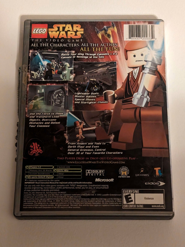 Lego Star Wars Platinum Hits (Xbox) (Used) in Older Generation in Kitchener / Waterloo - Image 2