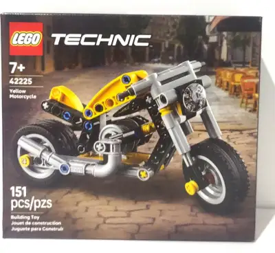 Lego Technic Yellow Motorcycle 42225, View more