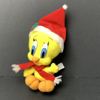 1998 Looney Tunes Christmas Tweety Bird Plush