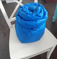 Single mummy sleeping bag blue