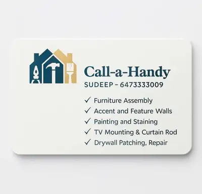 CALL A HANDYMAN -  FURNITURE ASSEMBLY ,TV MOUNTING  - 6473333009, View more
