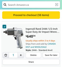 Ingersoll Rand 244A - 1/2-Inch Super Duty Air Impact Wrench