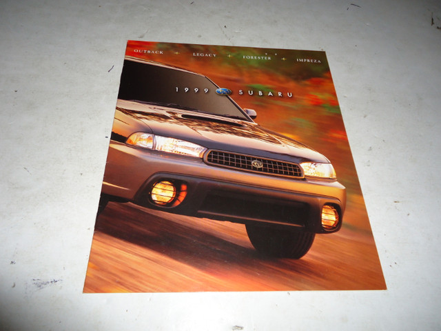 1999 SUBARU DEALER SALES BROCHURE. LIKE NEW! OUTBACK LEGACY MORE in Arts & Collectibles in Belleville