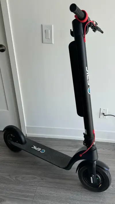 X8 electric scooter is an enhanced version of the X7, featuring a larger battery that provides a lon...