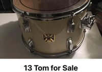 13 inch Drum Tom with Arm Attachment