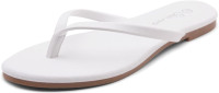 Womens Flip Flops Casual Thong Flat Sandals Comfort Slides White