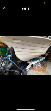 14’ Fibreglass Boat w trailer 