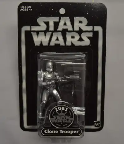 Star Wars 2003 SDCC Exclusive Silver Clone Trooper Action Figure, View more