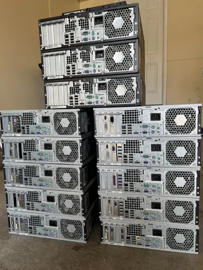 lot (14) of office computers, View more